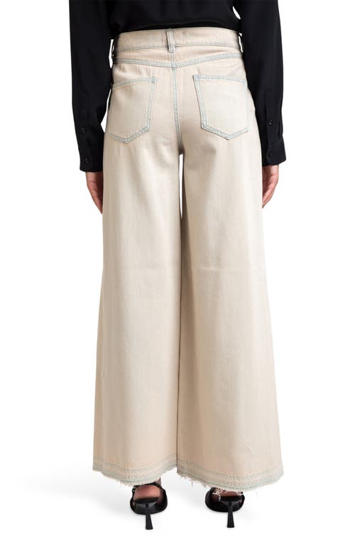 I Love Who I Am Tinted Overflow Wide Leg Jeans In Neutral