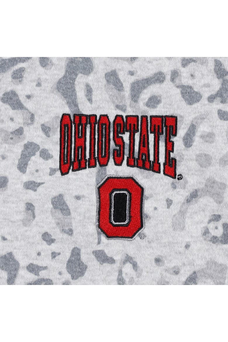 Women's Gameday Couture Heather Gray Ohio State Buckeyes Leopard Quarter-Zip Sweatshirt, Alternate, color, Heather Gray