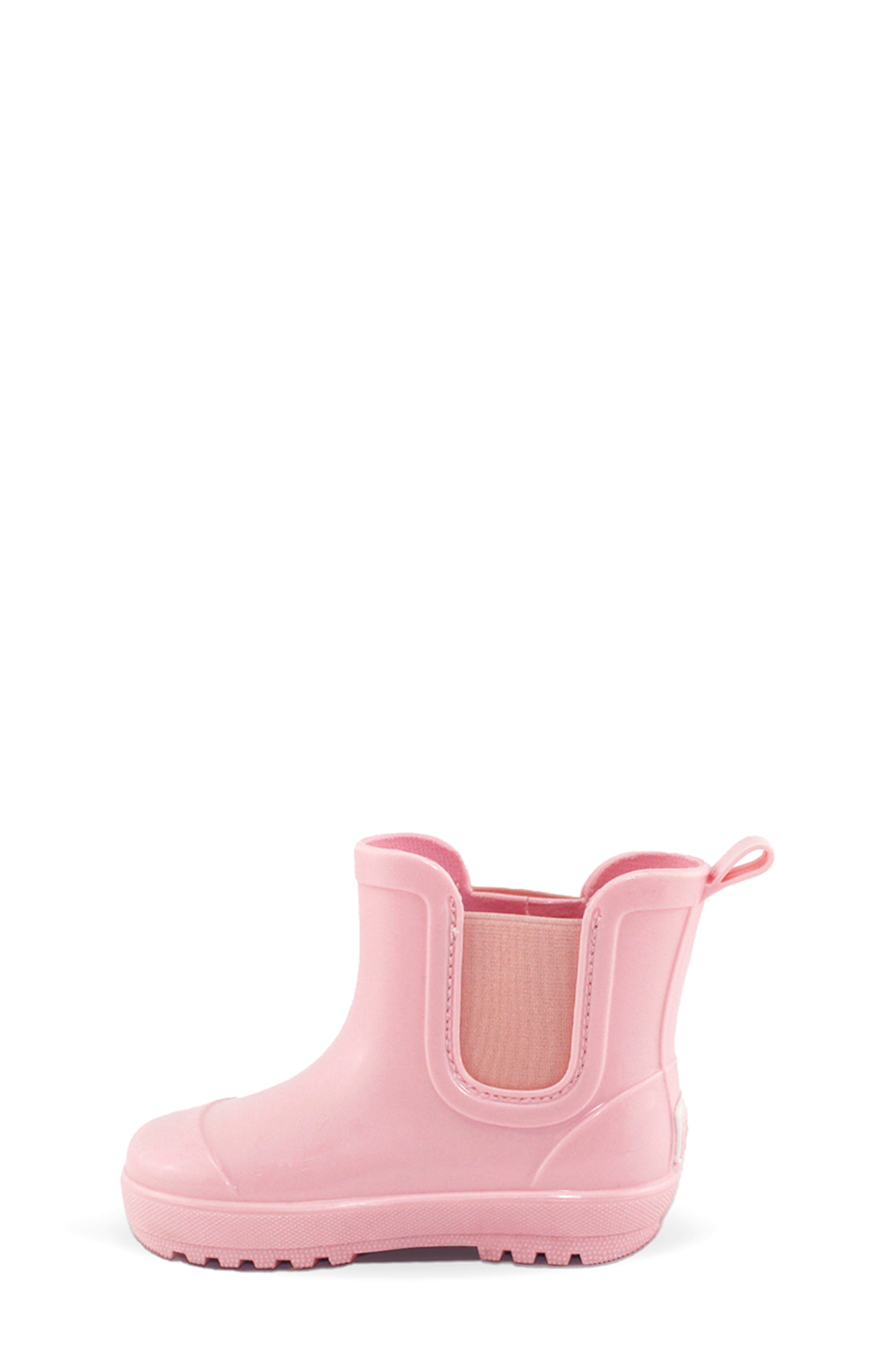 BEARPAW Kids' Shortie Rain Boot, Alternate, color, Light Pink Gloss