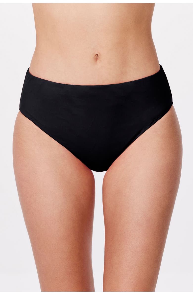Profile by Gottex Tutti Frutti Mid Rise Swim Bottom, Main, color, Black