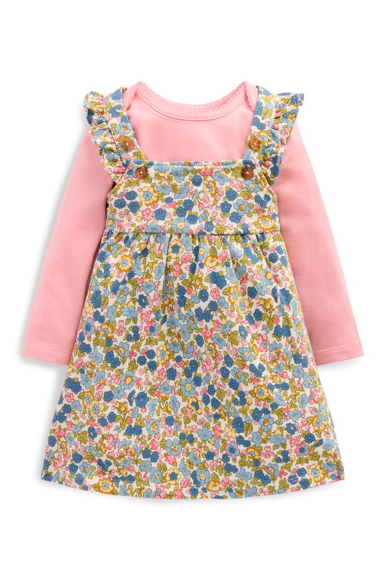 Stretch Cotton T-Shirt & Dress Set, Main, color, BLUE MULTI DITSY FLORAL
