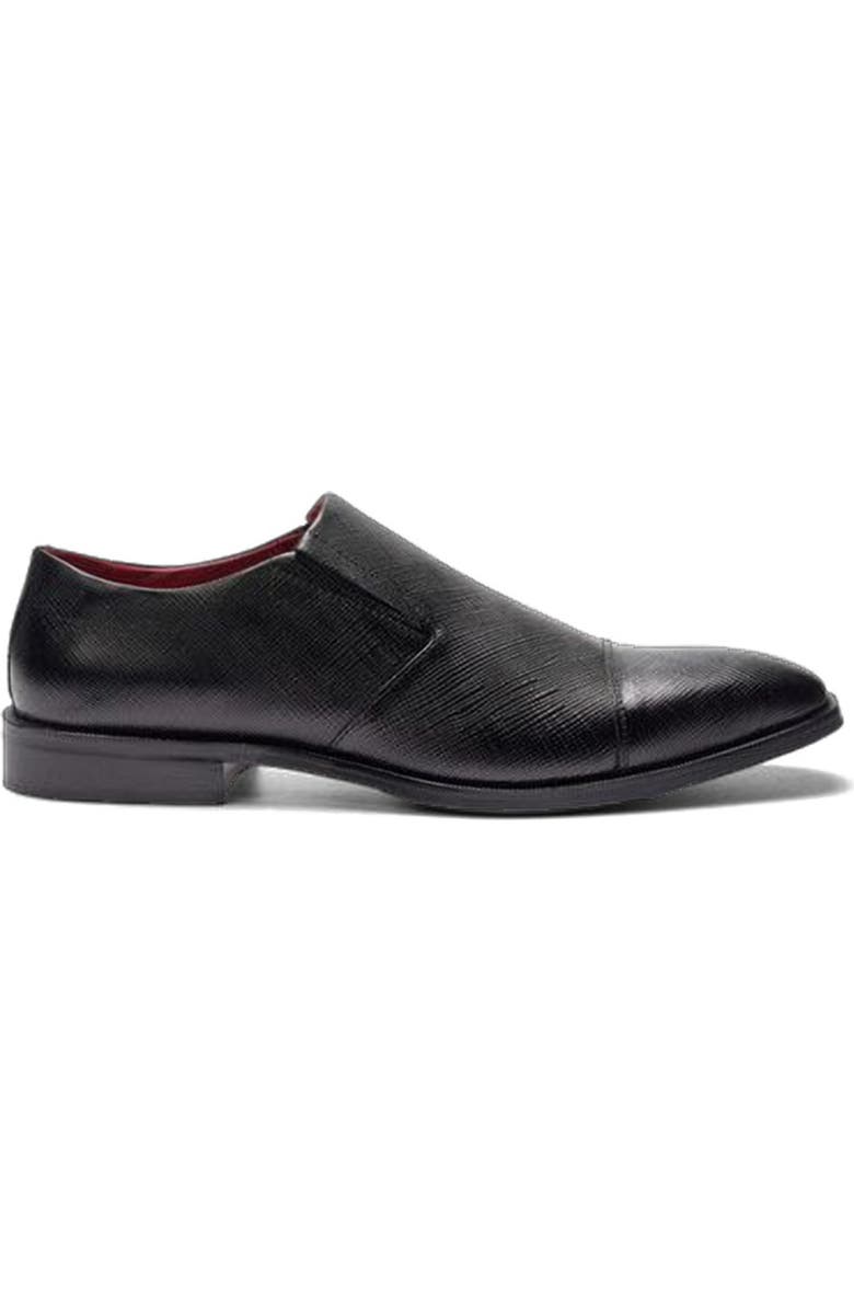 CARLOS SANTANA Eclipse Cap Toe Loafer, Main, color, Black Leather