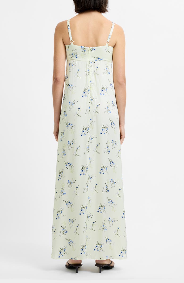French Connection Ennis Harper Floral Print Sleeveless Maxi Dress, Alternate, color, Cucumber Crush