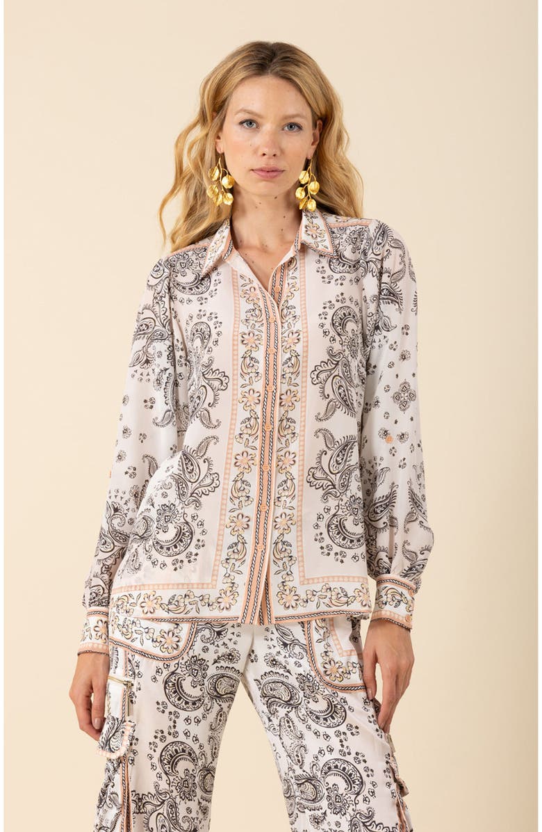 Halebob Rosalia Silk Top, Alternate, color,