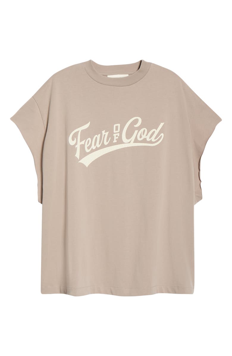 Fear of God Essentials '90's Logo Graphic Cut Off Cotton Tank, Main, color, Seal