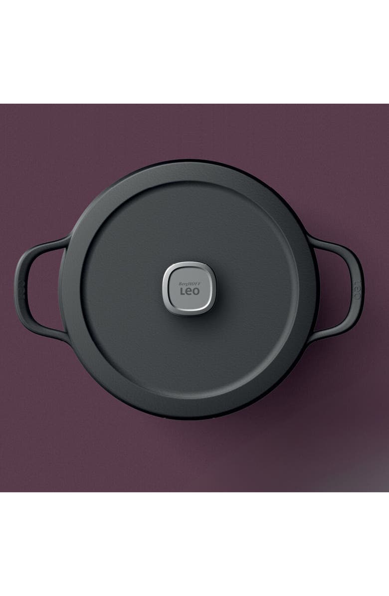 BergHOFF Leo Graphite 6-Quart Cast Iron Stock Pot, Alternate, color, Black