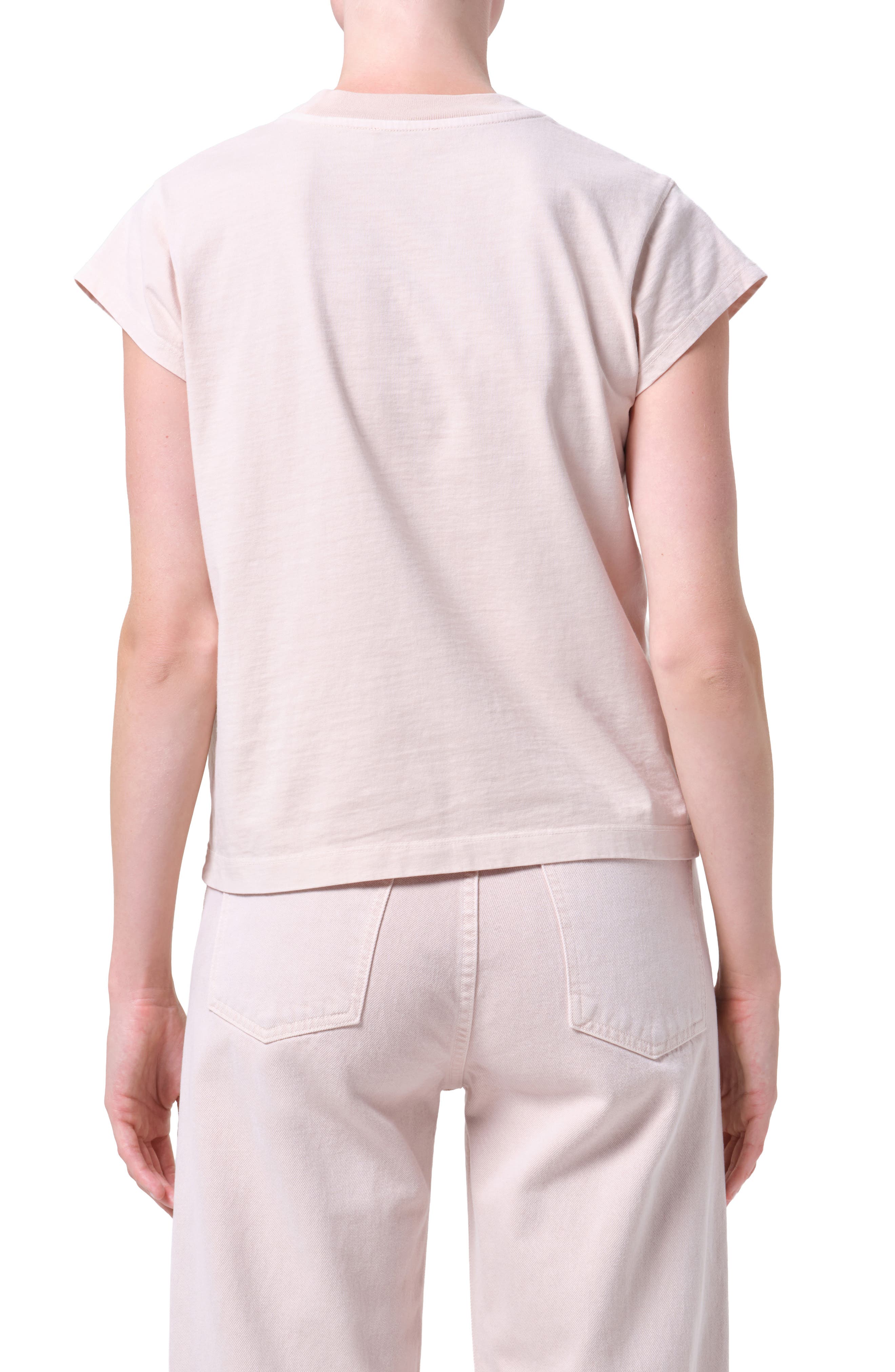 Long Line Bryce Cap Sleeve T-Shirt - image 4