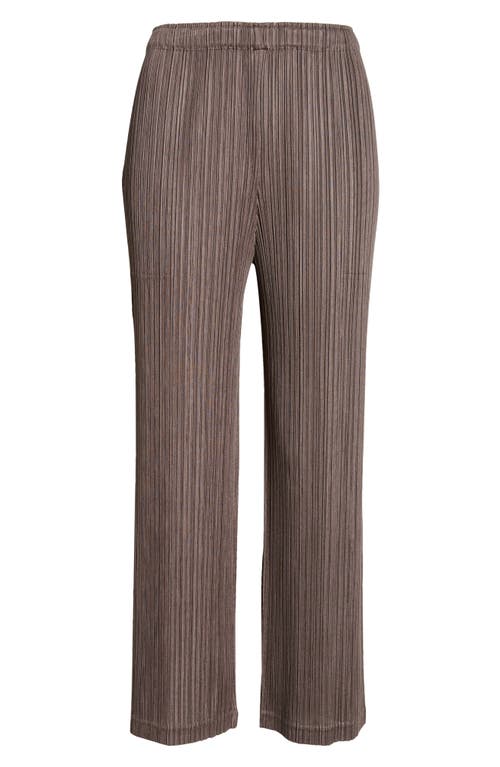 Issey Miyake Straight-leg Trousers In Steel Gray