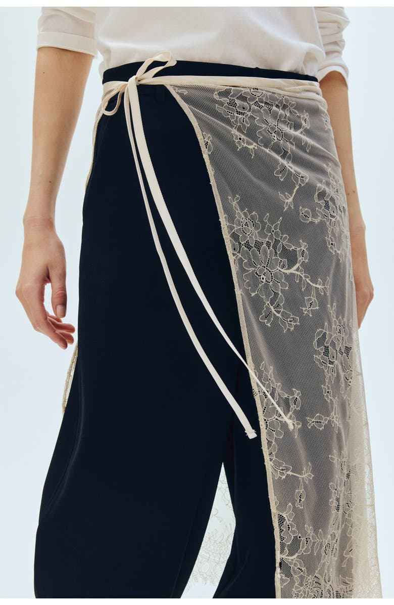 H&M Lace Hip Scarf, Alternate, color, Light Beige
