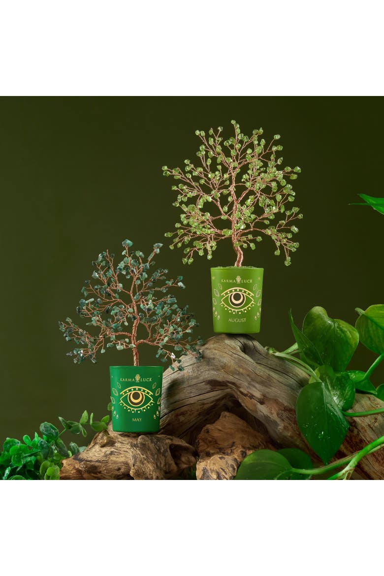 Peridot Feng Shui Crystal Tree of Life August Birthstone Creative Spark, Alternate, color, Light Green