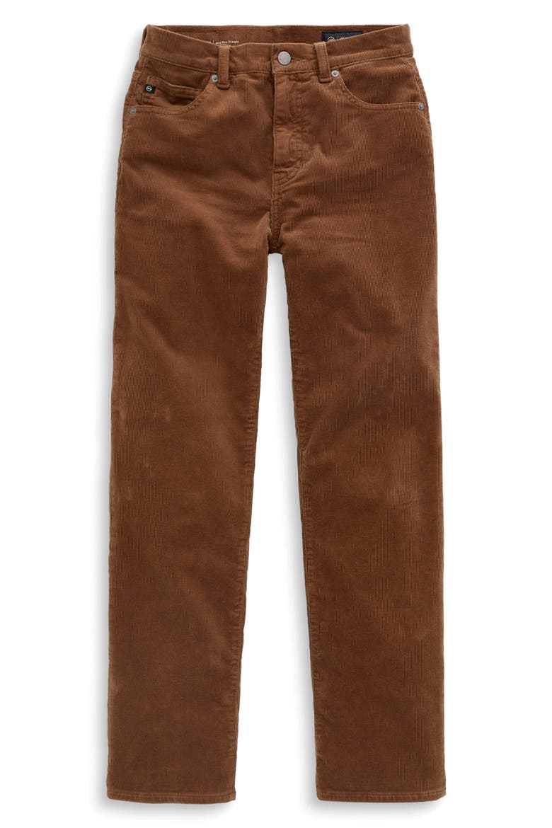 Brinley Mid Rise Straight Leg Corduroy Jeans, Alternate, color, BRONZE BEAT