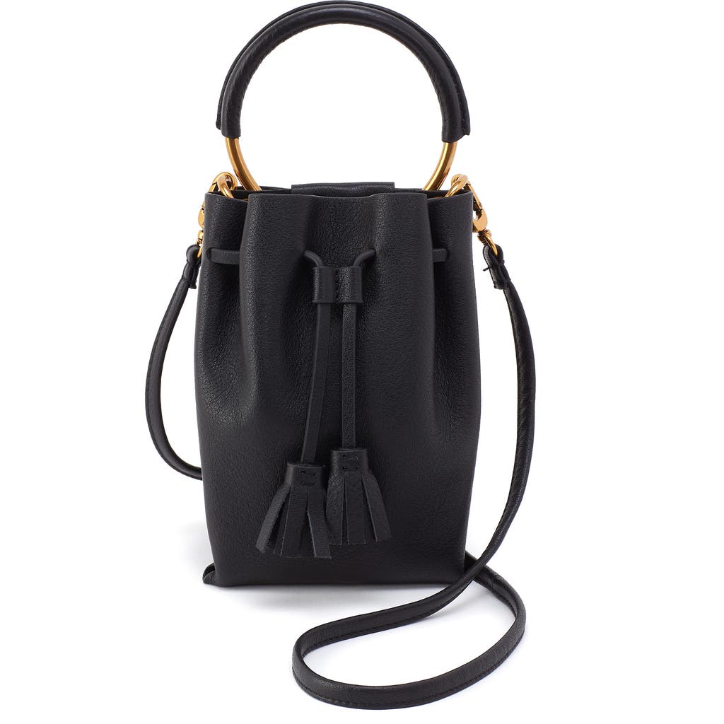 Hobo Eden Leather Phone Crossbody Bag In Black