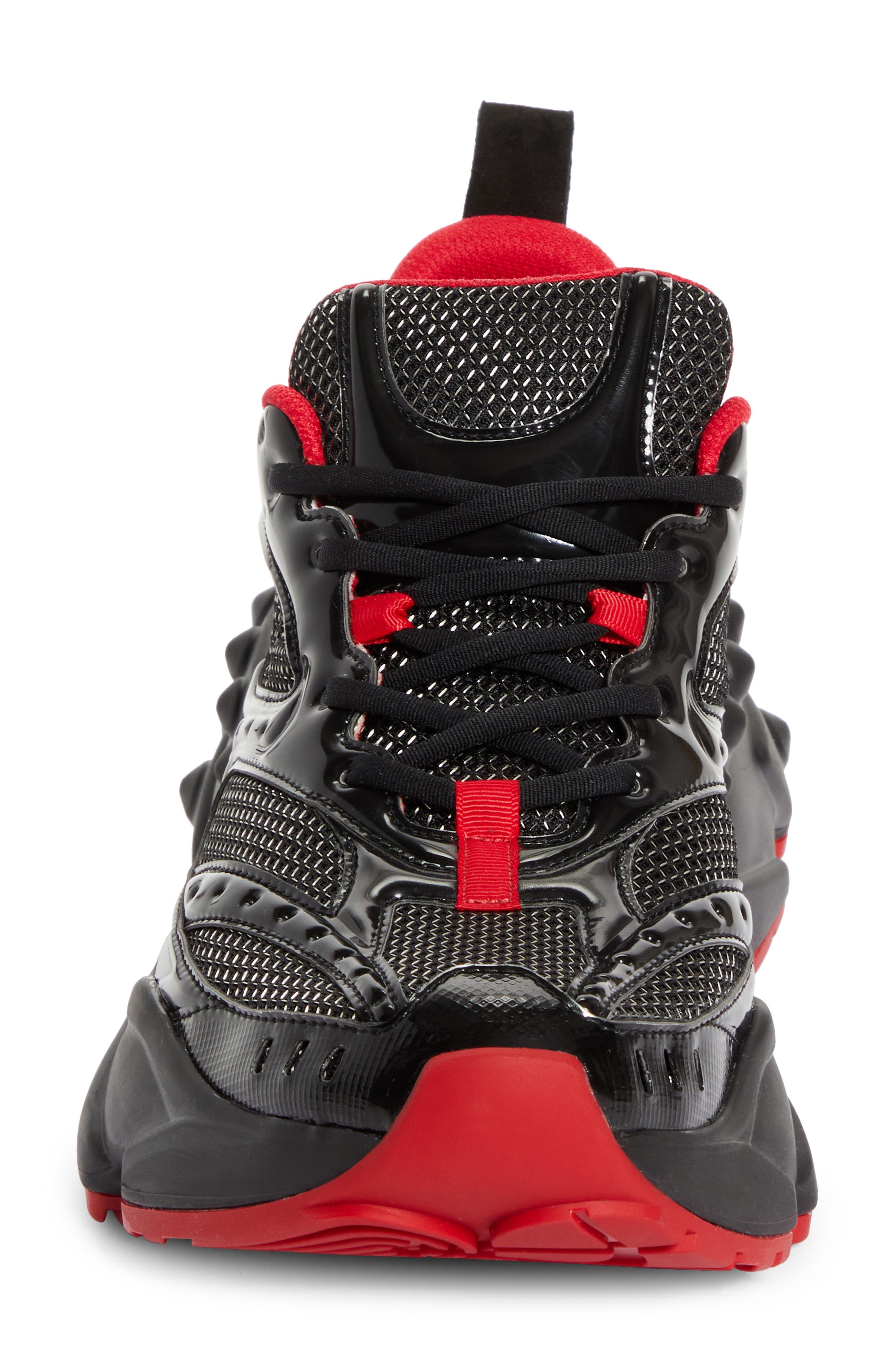 Christian Louboutin So Flo Sneaker, Alternate, color, Black