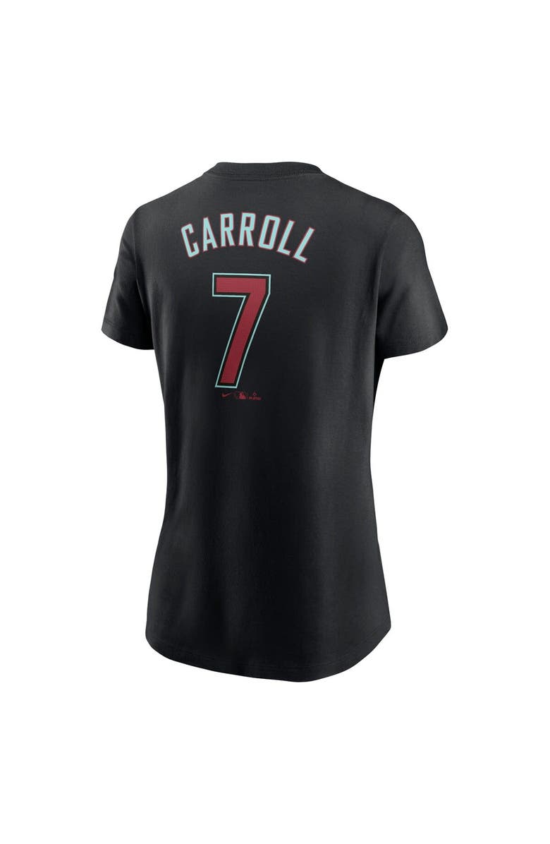 Nike Women's Nike Corbin Carroll Black Arizona Diamondbacks 2024 Fuse Name & Number T-Shirt, Alternate, color, 