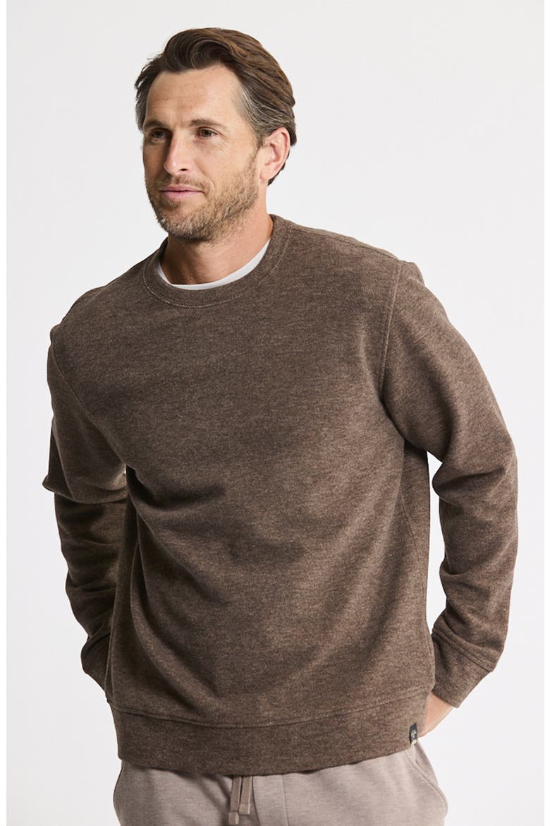 Crewneck Sweater, Alternate, color, BROWN