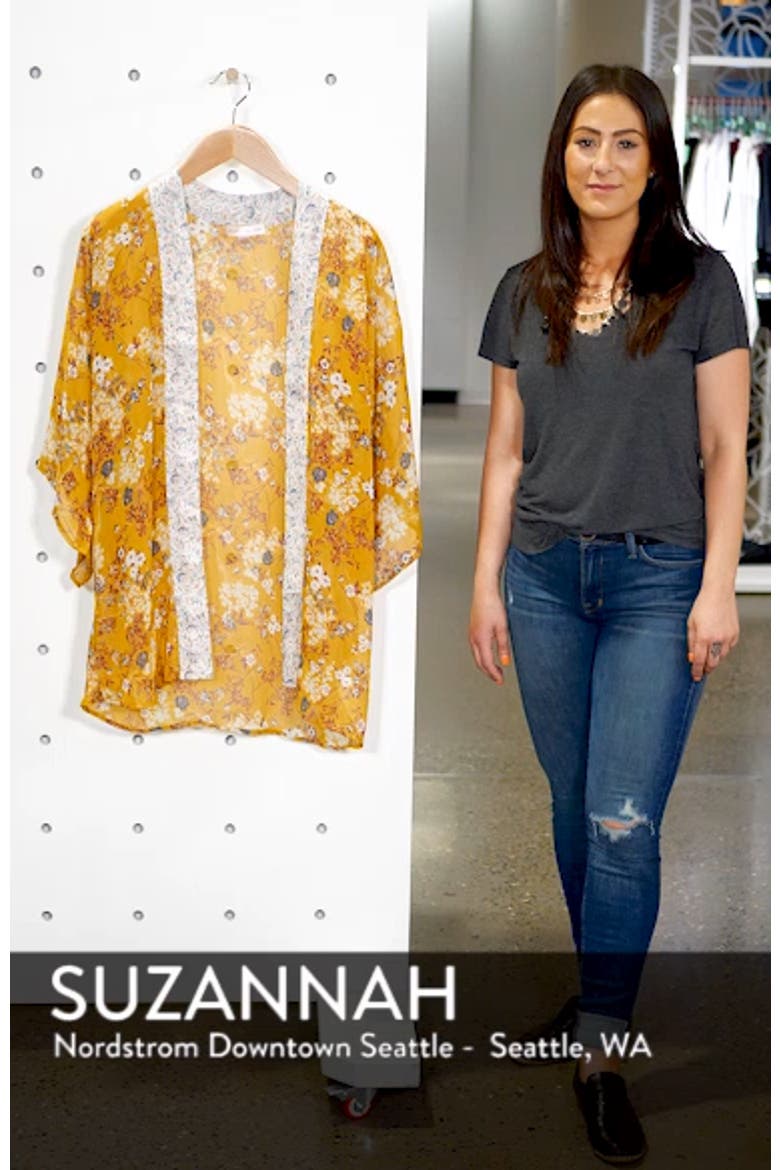 Mix Print Kimono video