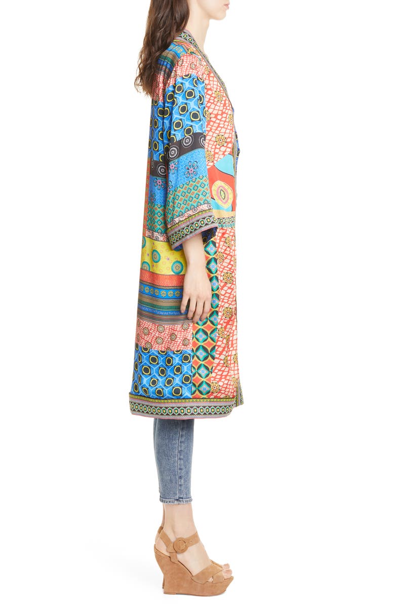 Alice + Olivia Lynn Pattern Mix Jacket, Alternate, color, 