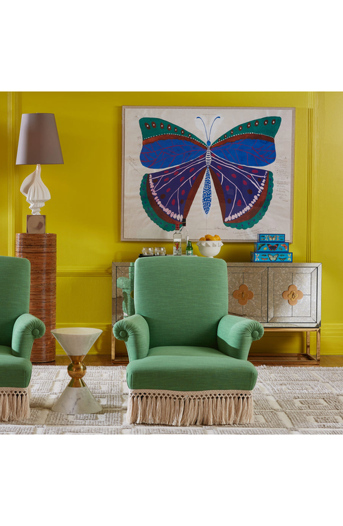 Jonathan Adler Large Lacquer Box In Blue