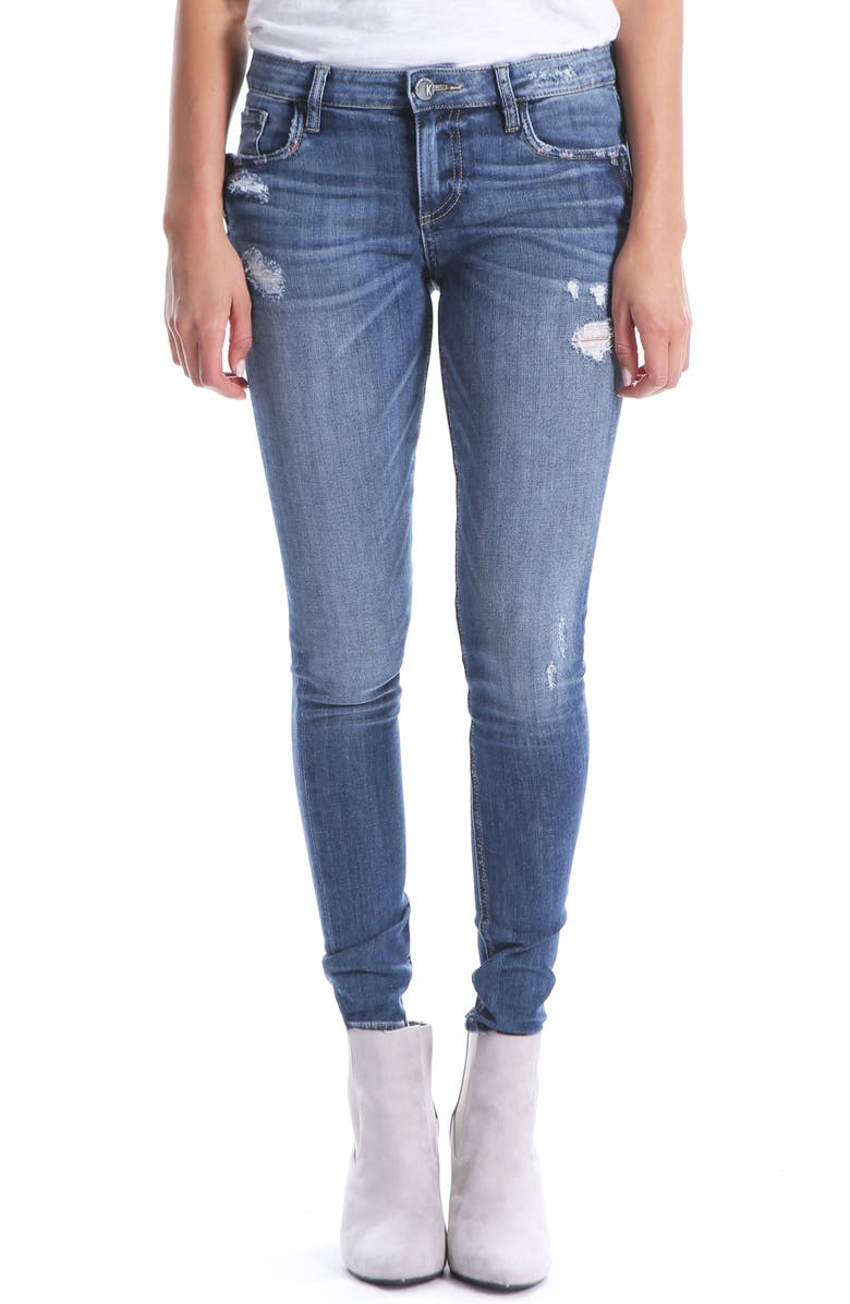 KUT from the Kloth Mia Toothpick Skinny Jeans, Main, color, 