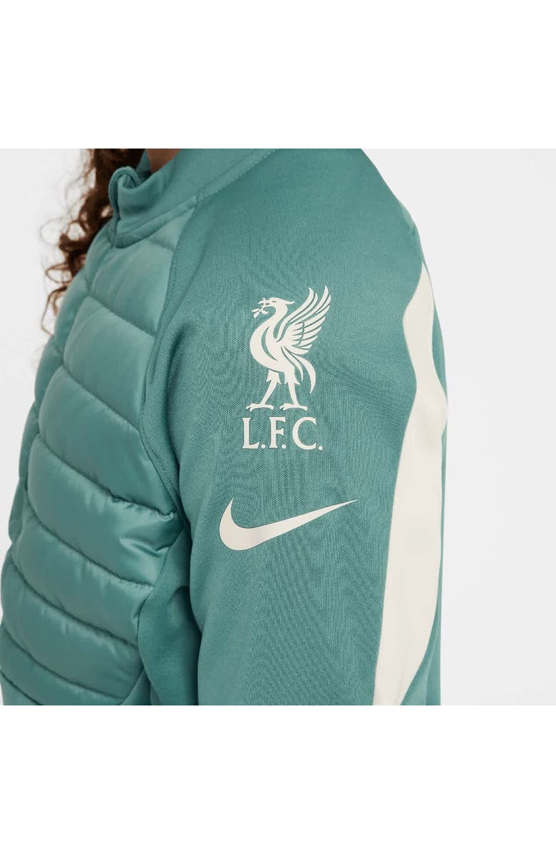 Nike Youth Nike  Teal Liverpool 2024/25 Academy Drill Quarter-Zip Top, Alternate, color, Teal