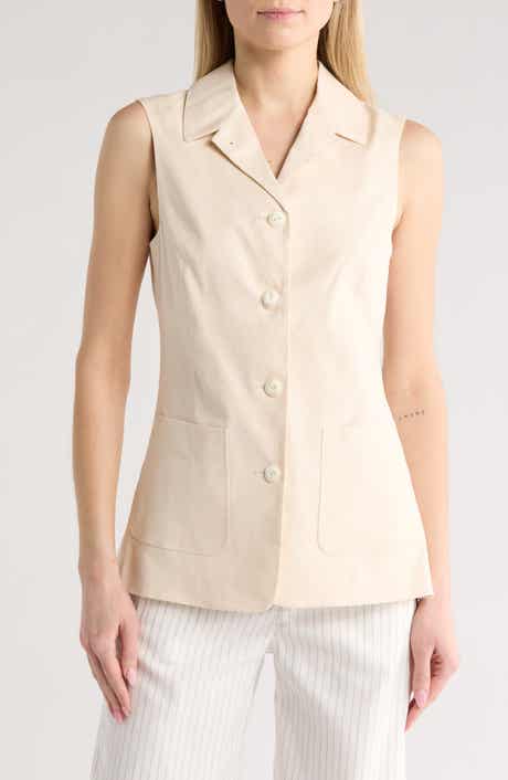 rag & bone Drea Linen Blend Vest