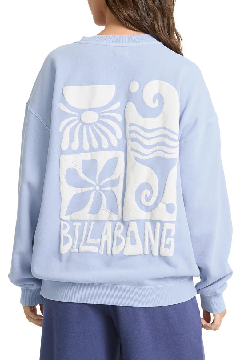 Ride In Graphic Sweatshirt, Alternate, color, CORNFLOWER