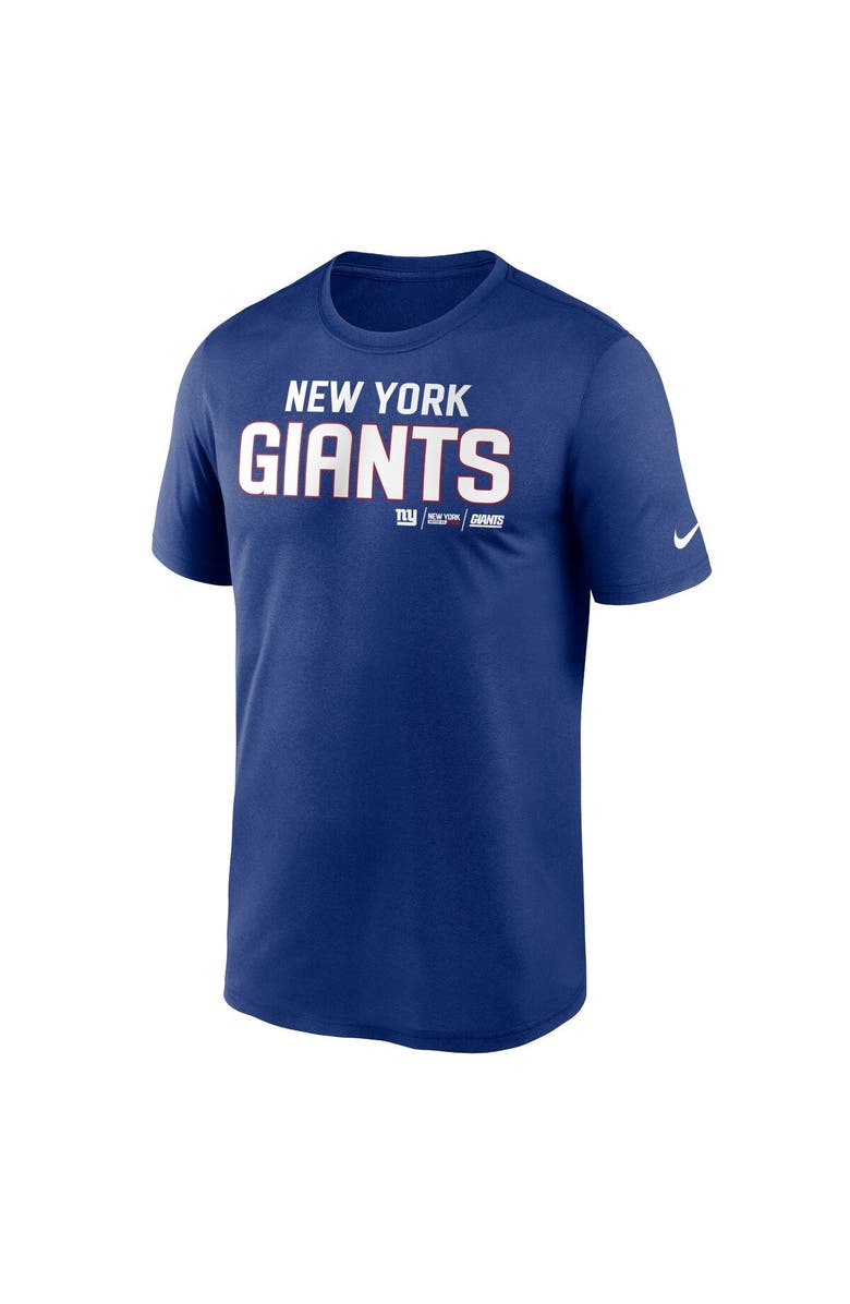 Nike Men's Nike Royal New York Giants Legend Community Performance T-Shirt, Alternate, color, 