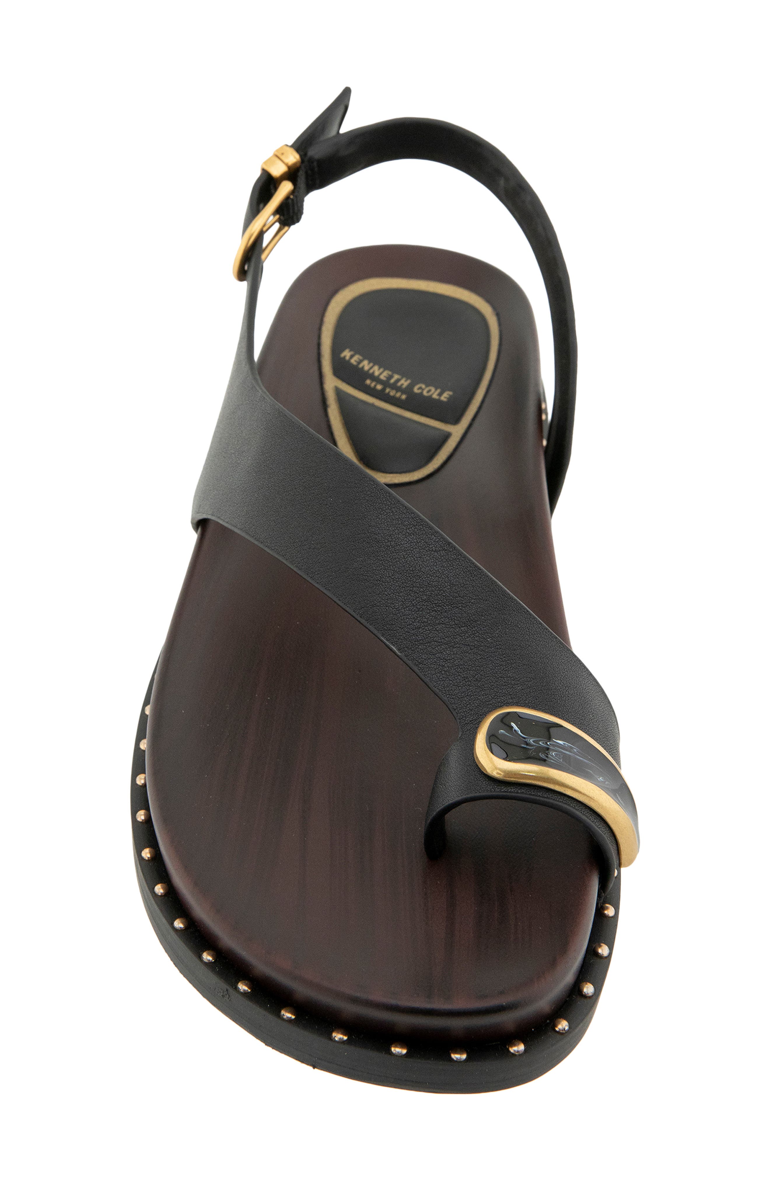 Kenneth Cole Dixon Sandal, Alternate, color, Black Leather
