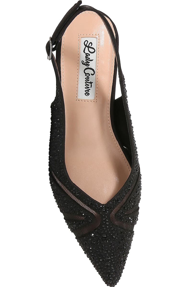 LADY COUTURE Daniel Embellished Slingback Pump, Alternate, color, Black