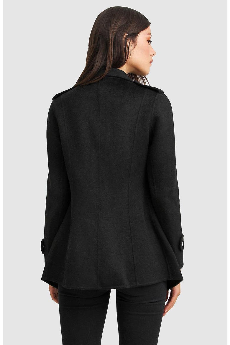 Bad Girl Wool Blend Moto Coat, Alternate, color, Black