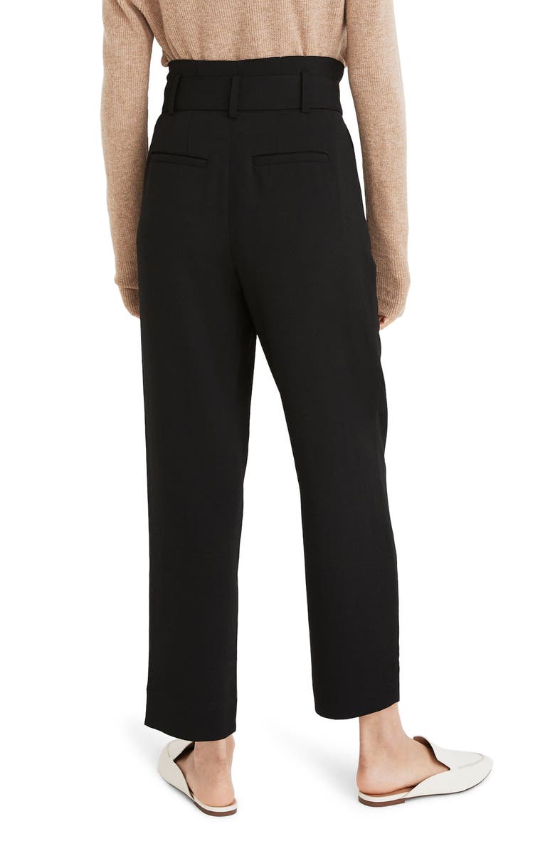 Madewell Drapey Paperbag Waist Pants, Alternate, color, 