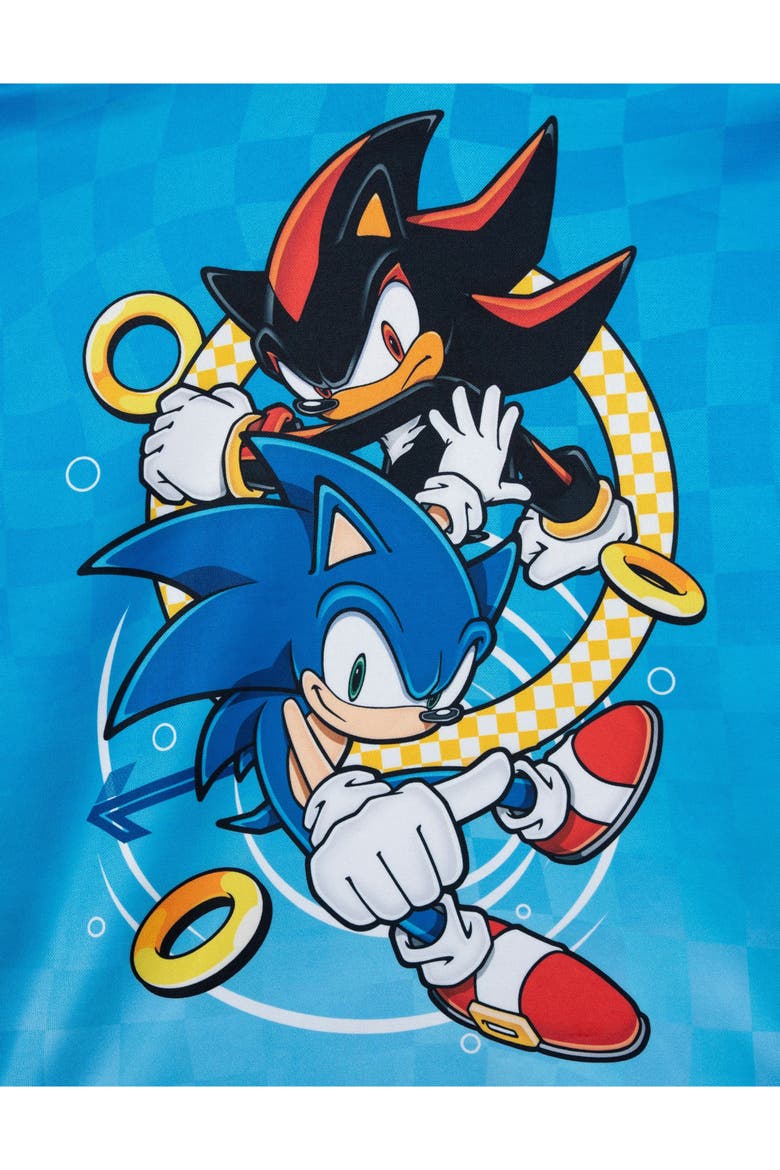 Sonic the Hedgehog Fleece Hooded Sweatshirt, Alternate, color, Sonic Shadow Blue