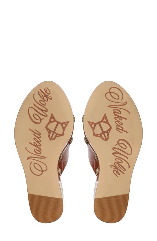 Naked Wolfe Tulip Platform Wedge Slide Sandal