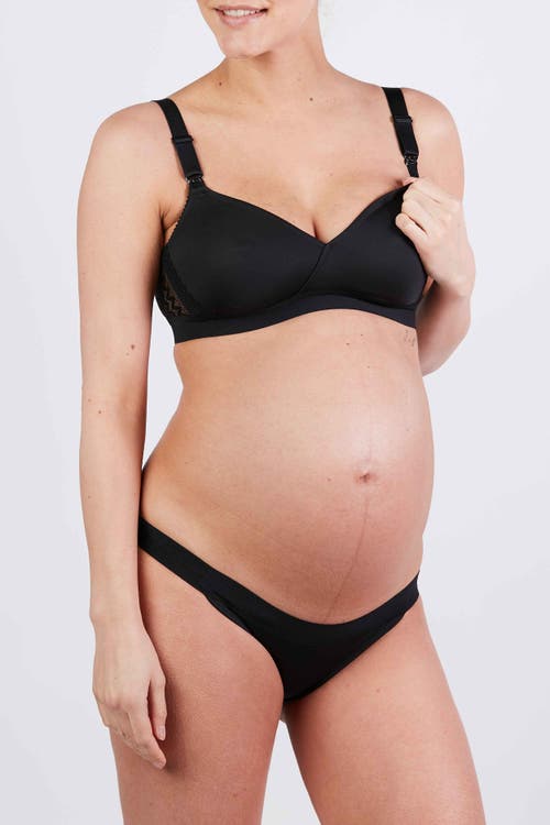 Cache Coeur Serena Maternity And Nursing Bra In Black