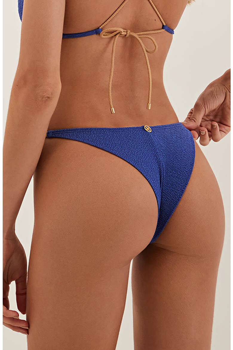 Firenze Paige Double Strap Bikini Bottoms, Alternate, color, BLUE