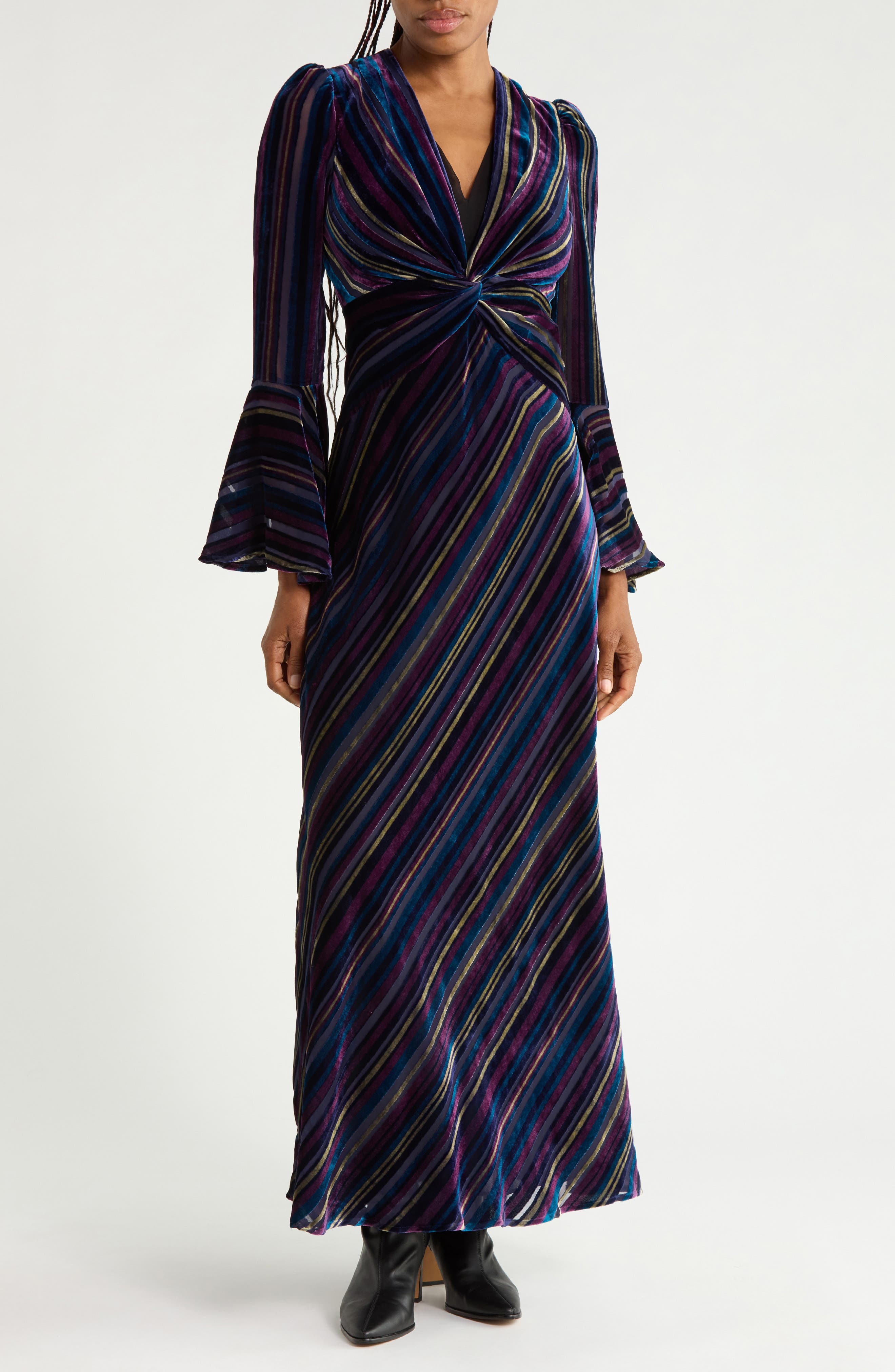 Sudha Velvet Maxi Dress