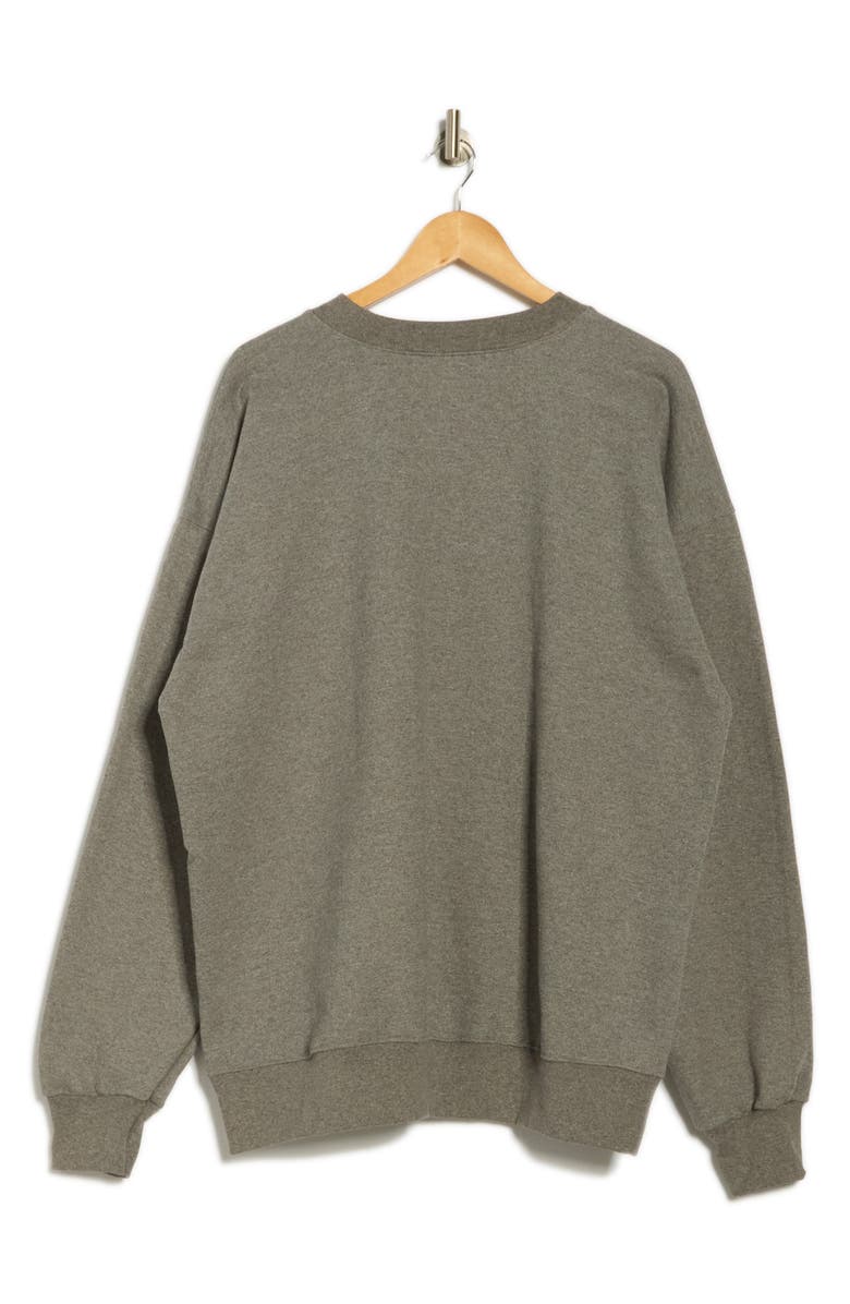 Hanes Ultimate Crewneck Sweatshirt, Alternate, color, Oxford Gray