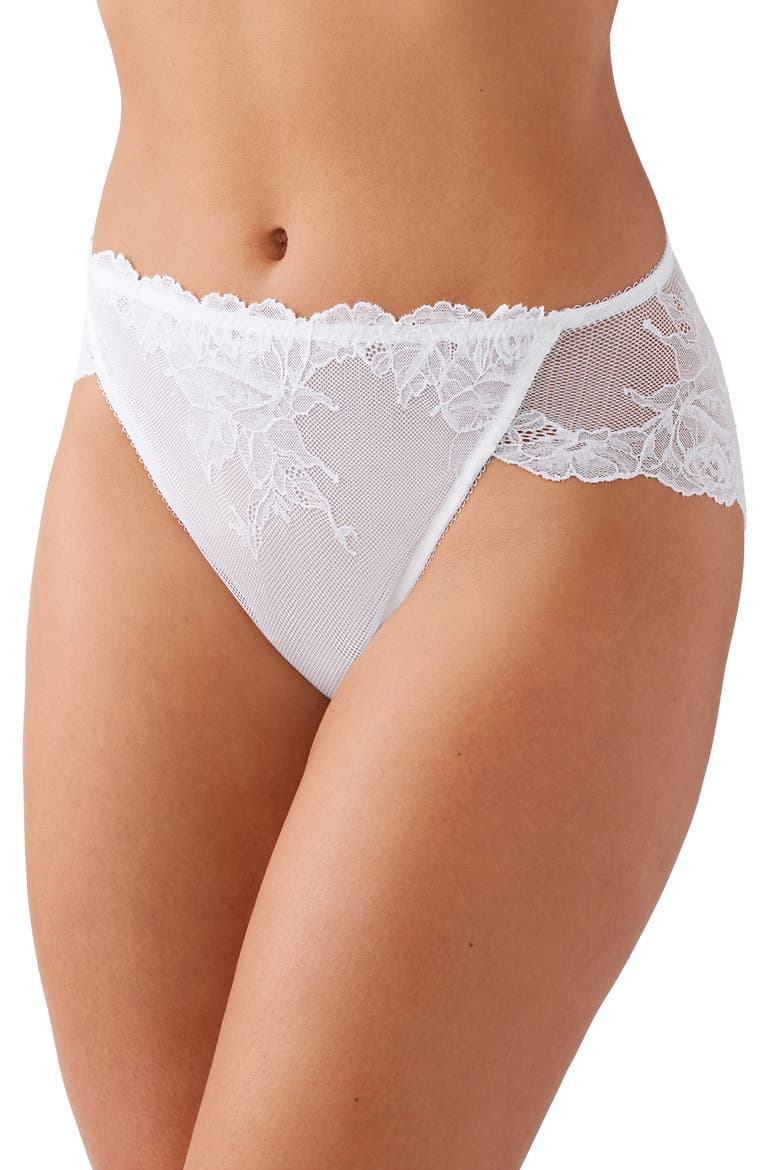 Vivid Attraction High Cut Briefs, Alternate, color, WHITE