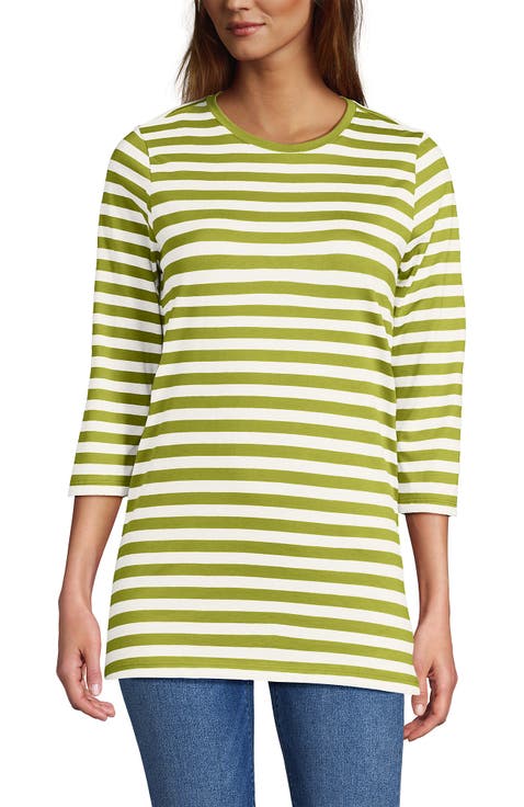 3/4 Sleeve Cotton Supima Tunic