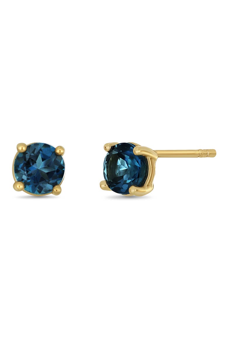 BLC 14K Gold Semiprecious Stone Stud Earrings, Main, color, 14KY