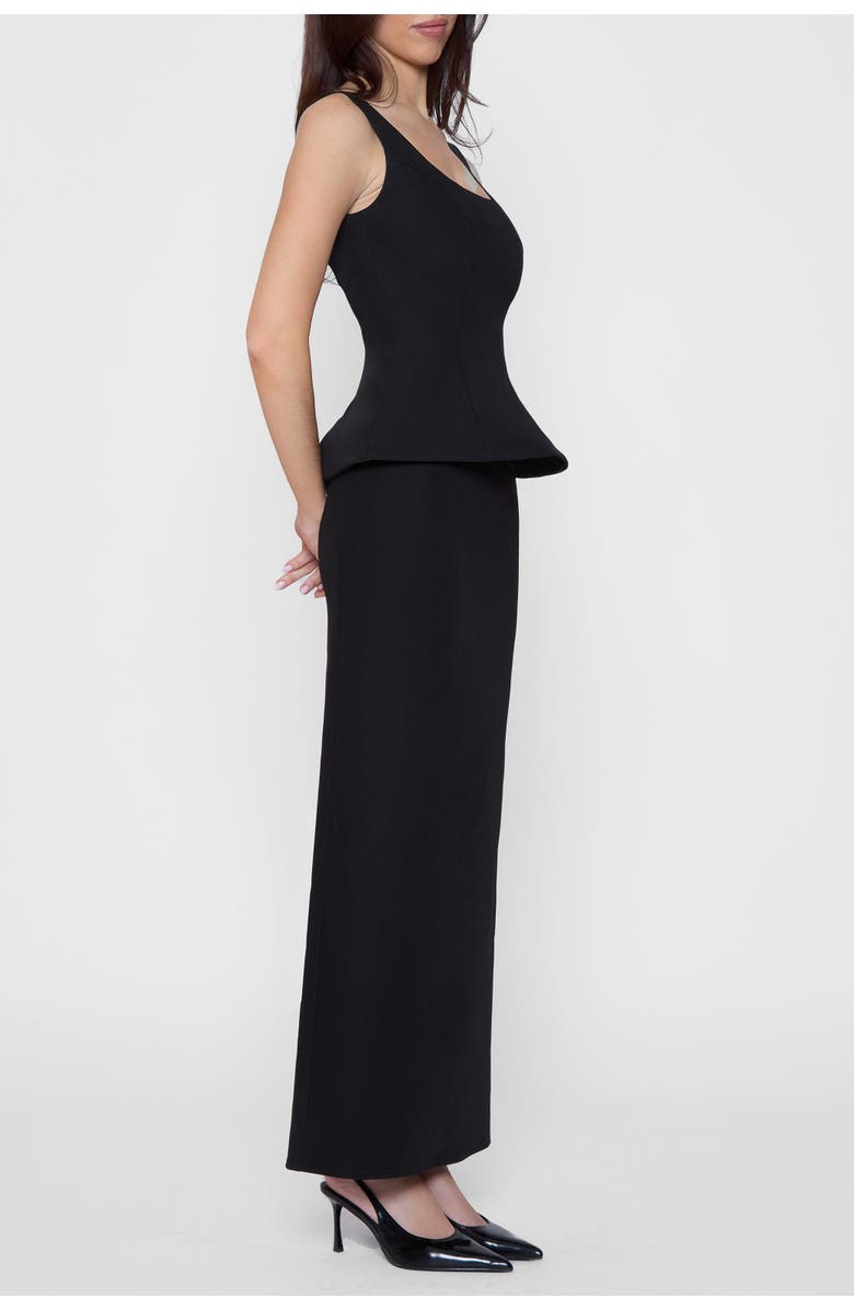 LEAU Classic Column Maxi Skirt, Alternate, color, Black