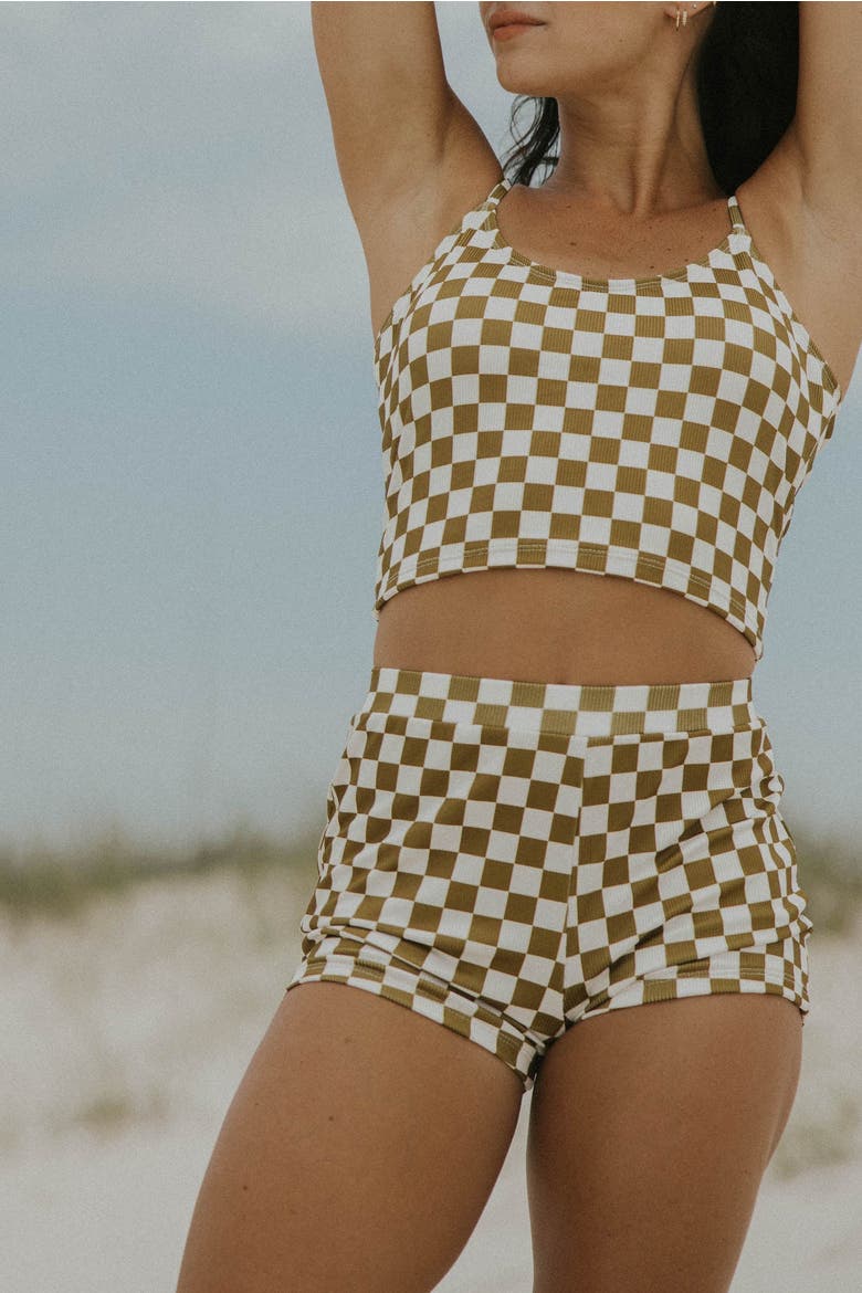 Myrtle High Waisted Shorts, Alternate, color, Ivory