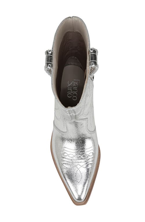 Franco Sarto Bianca Western Boot In Silver