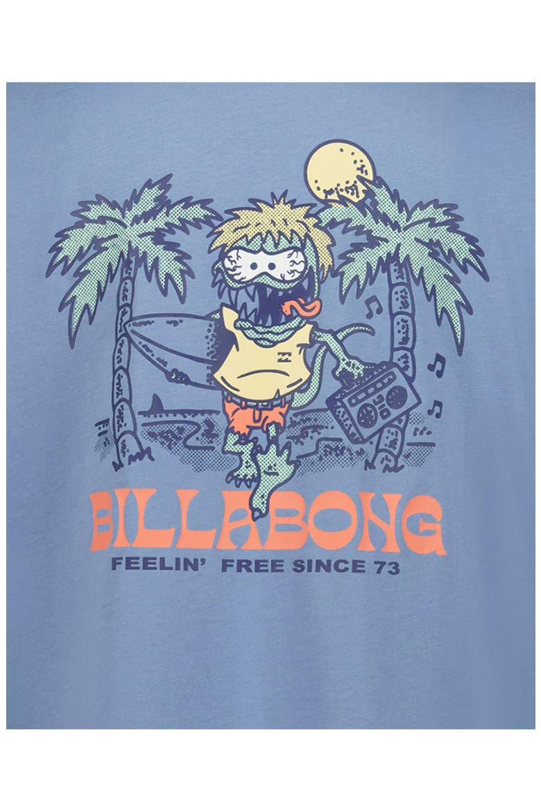Kids' Beach Lizard Cotton Graphic T-Shirt, Alternate, color, MID BLUE