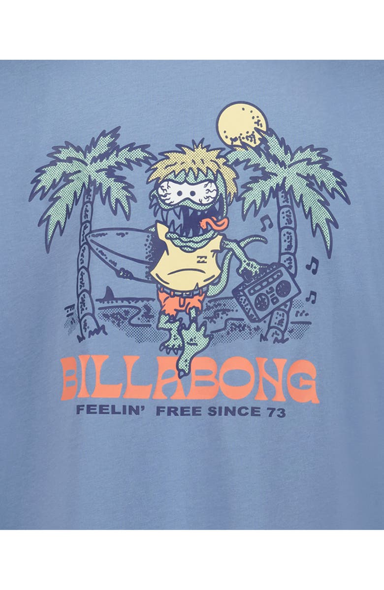 Billabong Kids' Beach Lizard Cotton Graphic T-Shirt, Alternate, color, Mid Blue