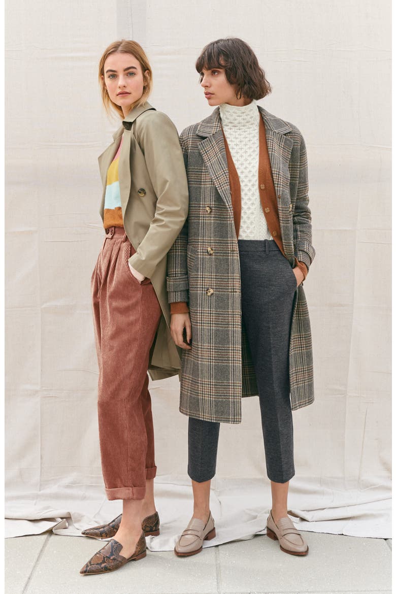 Straight Leg Cord Trousers, Alternate, color, BROWN