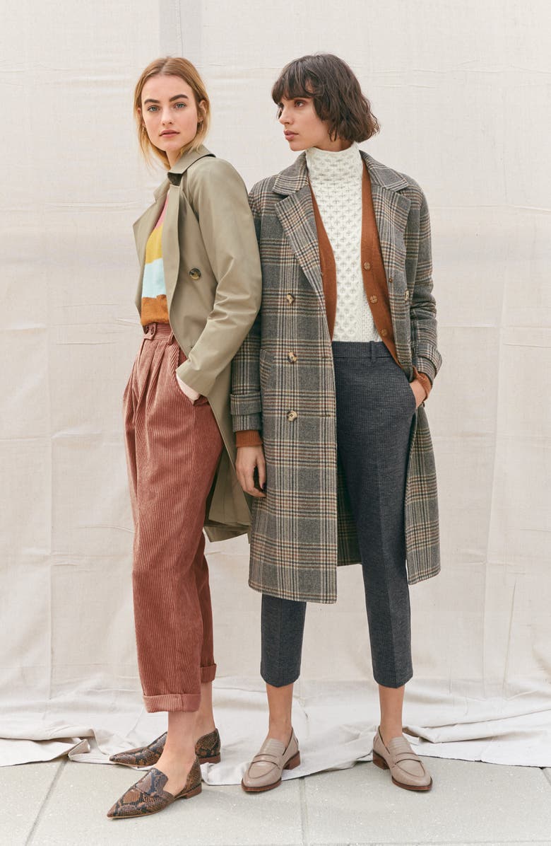 Topshop Straight Leg Cord Trousers, Alternate, color, 