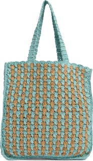 Collection XIIX Two-Tone Crochet Tote Bag