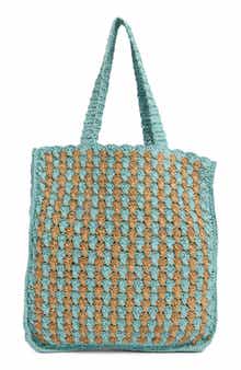 Collection XIIX Two-Tone Crochet Tote Bag