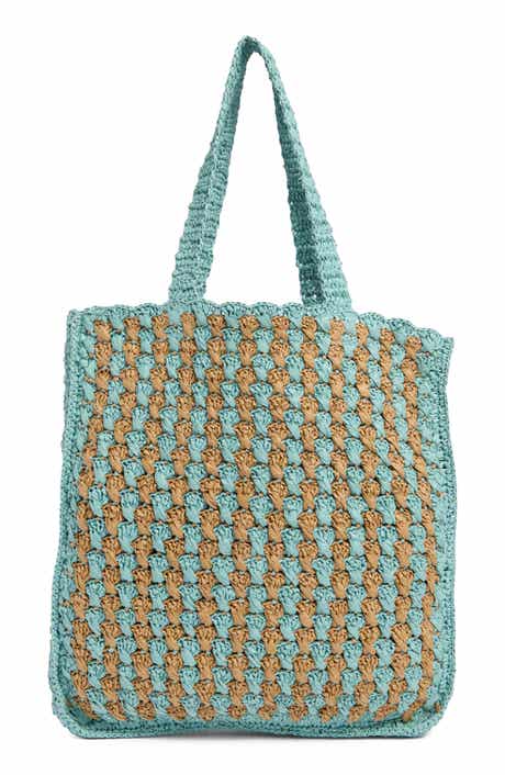 Collection XIIX Two-Tone Crochet Tote Bag